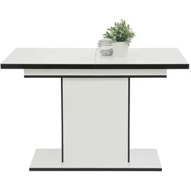 Die Möbelfundgrube Alice 120-160 x 76 x 80 cm weiß/schwarz