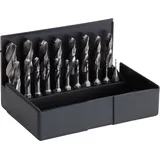 Völkel Spiralbohrer-Bit-Satz HSS 1-10 mm 19-teilig