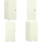 Vidaxl - Kunststoffschrank 40x43x85,5 cm Holzdesign Vanilleeis - Aufbewahrungsbox - Kunststoffeinsatzschrank - Garderobeschrank - Kleiderablage