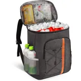 Kühltasche 28 Liter, Kühlrucksack, Großer Kühlrucksack Groß, Kühltasche Faltbar Geeignet für Reisen, Strand, Picknick, Outdoor