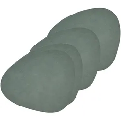 Lind DNA - Tischset Curve L, Hippo pastellgrün (4er-Set)