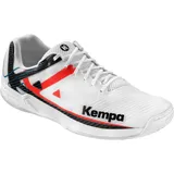 Kempa Herren Wing 2.0 Handballschuhe Weiß Rot Schwarz, 39 EU