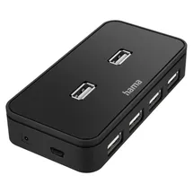 Hama USB-Hub 7 Ports USB 2.0 480MBit/s Schwarz