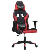 vidaXL Gaming-Stuhl mit Massagefunktion Schwarz und Rot Kunstleder