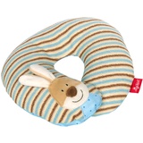 sigikid 40834 Nackenkissen Semmel Bunny Mädchen und Jungen Nackenhörnchen empfohlen ab 1 Jahr blau/beige, 25 x 6 x 25