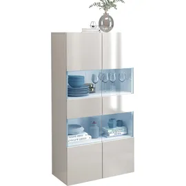 OTTO home Vitrine Egypt 80 x 0 x 160 cm Weiß