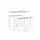 SoBuy Bartisch 100 x 60 x 96 cm Natur/Weiß