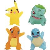 Pokémon PKW2798 - Select Battle Figure 4er Pack, offizielle, transparente Figuren, je 7,5cm, Mehrfarbig