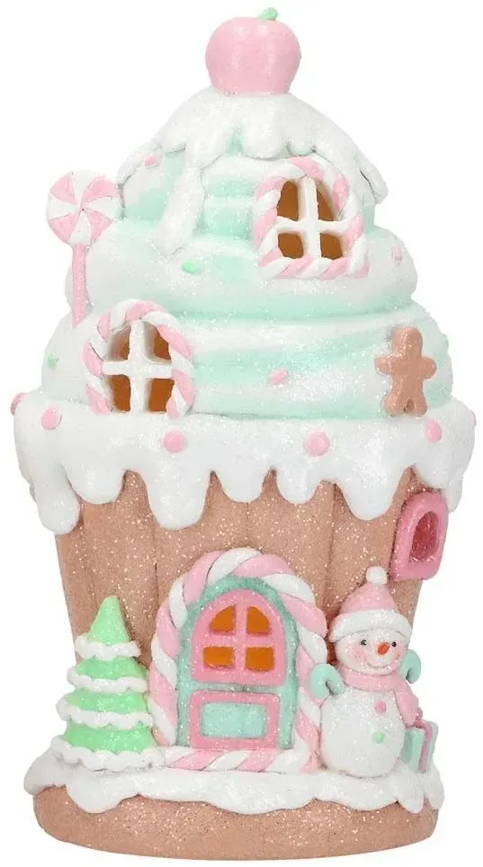 Gingerbread Cupcake House blau