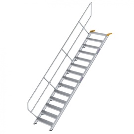 Günzburger Treppe 45° inkl. einen Handlauf, 800mm Stufenbreite, 14 Stufen