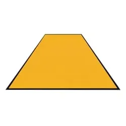 Schmutzfangmatte Colorstar, gelb, waschbar, glatter Rücken 746085300150-C12 , Maße (B x T): 85 x 300 cm