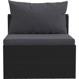 vidaXL Garten-Lounge-Set 5-tlg. schwarz