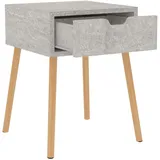 vidaXL Nachtschrank Betongrau 40 x 40 x 56 cm Holzwerkstoff
