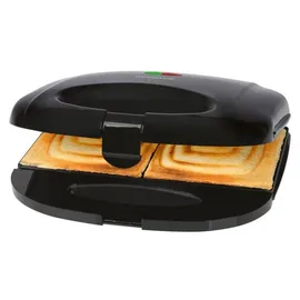 Bomann Sandwichmaker | für viereckige Sandwichplatten | Sandwichtoaster mit Antihaftbeschichtung | Toaster Sandwichtoaster mit Backampel | Sandwich Maker bis zu 820 W schwarz