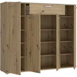 Forte Kombikommode 139,3 x 120,7 x 34,1 cm Beige