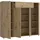 Forte Kombikommode 139,3 x 120,7 x 34,1 cm Beige