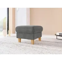 Sit & More Hocker Glendale E, Grau, Holz, Eiche, massiv, quadratisch, 58x48x58 cm, Goldenes M, Oeko-Tex® Standard 100, Made in Europe, DGM-Klimapakt, Stauraum, Wohnzimmer, Hocker, Sitzhocker