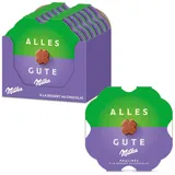 MILKA Alles Gute Pralinen – Alpenmilch-Schokolade mit feiner Kakaocrème-Füllung in Kleeblattform – 12 x 44 g (528 g)