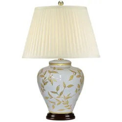 Tischlampe Leaves Brown Gold mit 1 Licht - Braun und Gold