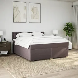 vidaXL Boxspringbett 180 x 200 cm Dunkelbraun