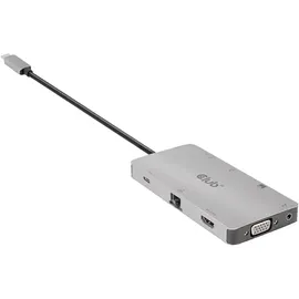 Club 3D 9-in-1 Hub, USB-C 3.0 [Stecker] (CSV-1594)