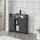 [en.casa] Lumijoki Badezimmerschrank 70 x 71 x 20 cm Dunkelgrau