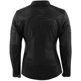Rusty Stitches Joyce V2 Damen Motorrad Lederjacke, schwarz