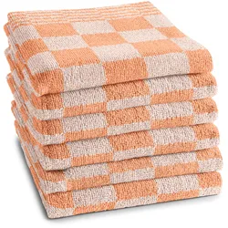 Geschirrtuch DDDDD "Barbeque", orange (pastel peach), B:50cm L:55cm, 100% Baumwolle, Geschirrtücher, optimale Feuchtigkeitsaufnahme, mit praktischer Aufhängeöse