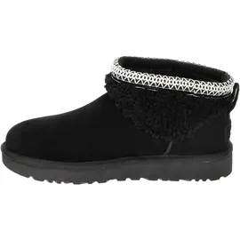 UGG Australia UGG Classic Ultra Mini Maxi Curly Stiefelette schwarz für Damen, schwarz, Größe 37 EU
