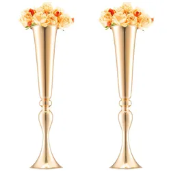 VEVOR 2x 56 cm Gold Blumenständer Modern Blumenvase Hochzeit Dekoration Vasen