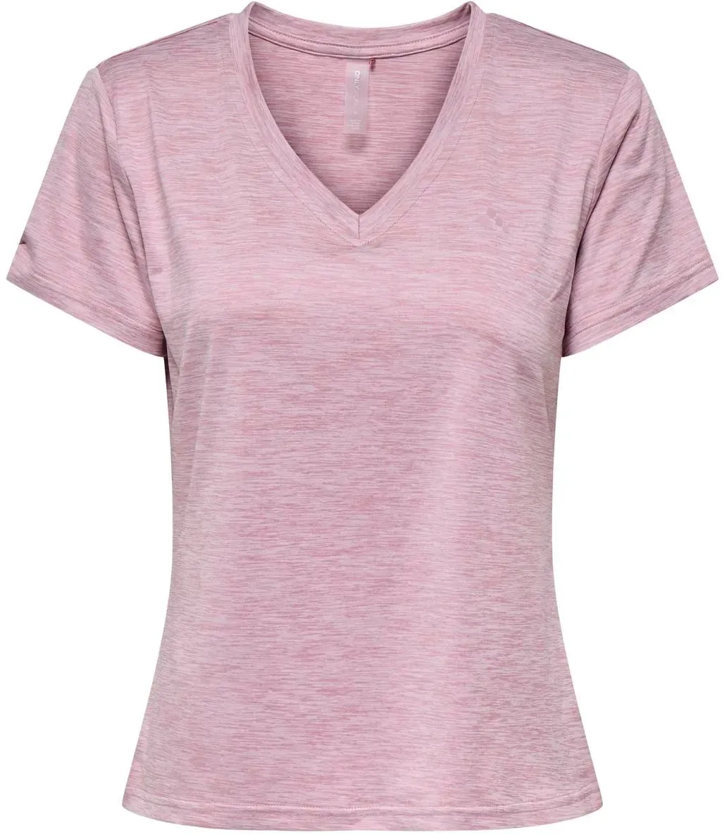 ONLY Play Trainingsshirt »ONPCORE LIFE VN SS REG TEE NOOS«, mit reflektierenden Details ONLY Play Lilas Detail:Melange w. Pink-A-Boo M (38)
