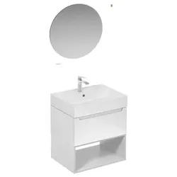 Naturel Stilla Badezimmer-Set weiß glanz KSETSTILLA012