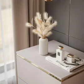 lookway Nachtschrank Aurora II 50 x 54 x 37 cm Beige/Gold