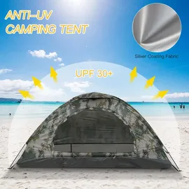vestidos Ultraleichtes Campingzelt tragbares Zelt Anti-UV-Beschichtung UPF 30+ für Strandangeln im Freien