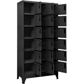 vidaXL Schließfachschrank Metall 90x40x180 cm Anthrazit