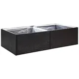vidaXL Pflanzkübel 157 x 80 x 40 cm Schwarz