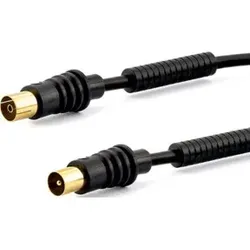 E+P Elektrik Antennenkabel 7,5m sw Gold AB307G