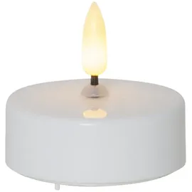 Star Trading LED Teelichte Flamme 5,8 x 5,5 cm weiß 2 St.