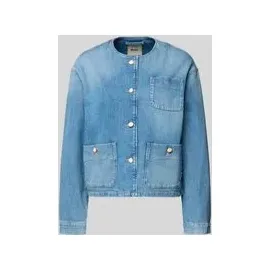 Brax Jeansjacke mit Rundhalsausschnitt Modell 'Paris', Blau, 44
