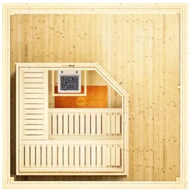 Weka Design-Saunahaus 412 inkl. 9 kW Ofen + int. Steuerung
