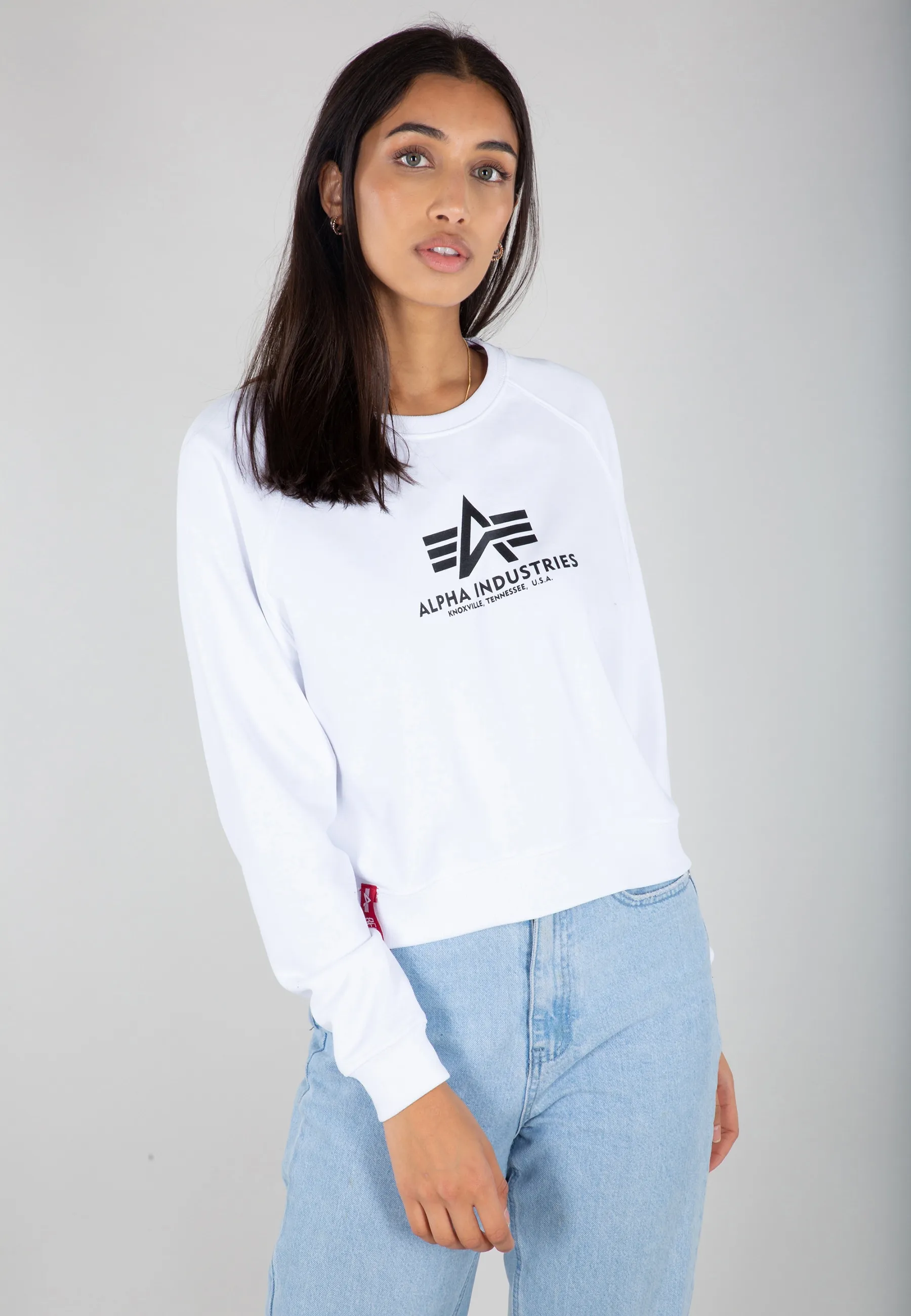 Alpha Industries Sweater »Alpha Industries Women - Sweatshirts Basic Boxy Sweater Women« Alpha Industries white L