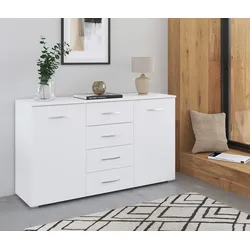 rauch Kommode »Aditio« - 140x42x81cm - weiß - Holz / Holz