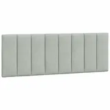 vidaXL 374661 Kopf-/Fußteil Hellgrau 120 cm Samt
