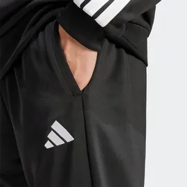 adidas 3-Streifen French Terry Trainingsanzug Schwarz L