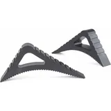 Fensterkeil Für Den Innen- Und Außenbereich – 2er-set In Schwarz – Türstopper Für Offene Türen – Türstopper Aus Gummi – Fensterstopper Für Offene Türen – Türstopper Aus Kunststoff