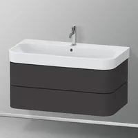 Duravit Happy D.2 Plus 97,5x49cm, graph matt, 2 Schubkästen