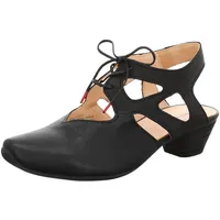 THINK! Damen Chromfrei Gegerbte Nachhaltige Slingback Pumps AIDA 0000 SCHWARZ | Gr.: 41