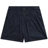 Jp1880 Boxershorts kariert blau / schwarz 7XL 2er Pack