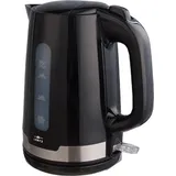 COFI 1453 Leistungsstarker Wasserkocher Teekocher mit 1,7 Liter Fassungsvermögen und 2200 W Schwarz - Schwarz