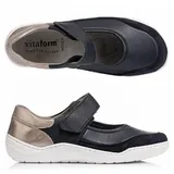 VITAFORM Mary- Jane Leder/ Stretch Klettverschluss Extraweit
